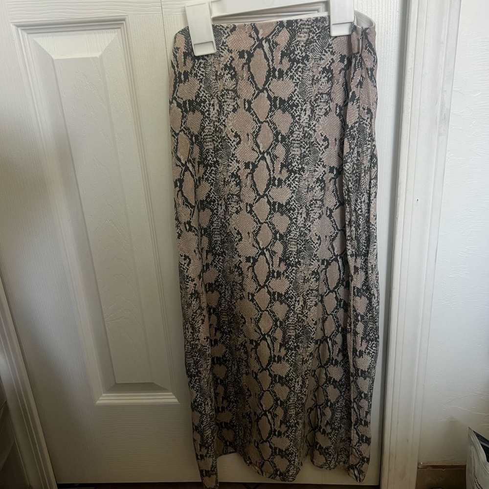 Snakeskin maxi skirt from American Eagle
